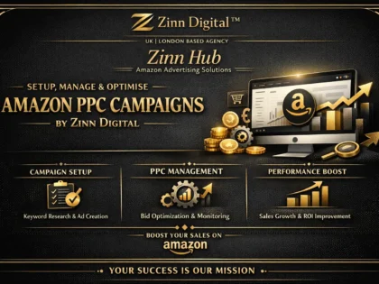 Imej kulit untuk perkhidmatan Zinn Hub® “I Will Set Up and Manage Your Amazon PPC Campaigns”
