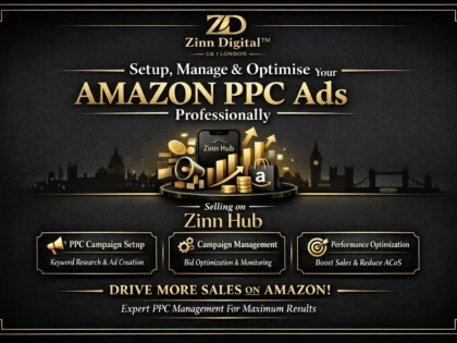 Imej kulit untuk perkhidmatan Zinn Hub® “I Will Set Up and Manage Your Amazon PPC Ad Campaigns”