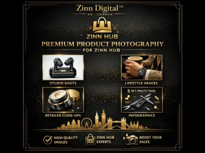 Gambar sampul untuk layanan Zinn Hub® “I Will Create Premium E-Commerce Product Photography”