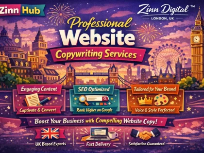 Image de couverture du service Zinn Hub® « I Will Write SEO-Optimised Website Copywriting That Converts »