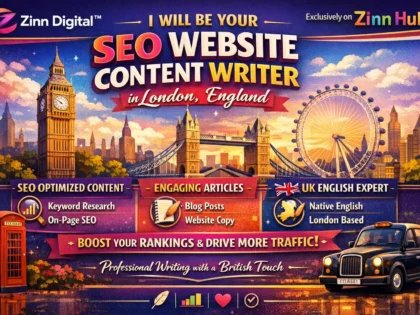 Image de couverture du service Zinn Hub® « I Will Write SEO-Optimised Website Content That Converts »