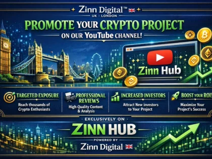 Imej kulit untuk perkhidmatan Zinn Hub® “I Will Promote Your Crypto Project on a 126K YouTube Channel”