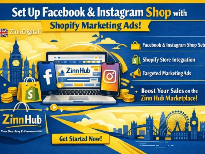 Imej kulit untuk perkhidmatan Zinn Hub® “I Will Set Up Your Facebook and Instagram Shop Professionally”