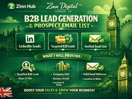 Zinn Hub® 服务“I Will Build a Targeted B2B Prospect List with Verified Emails”的封面图片