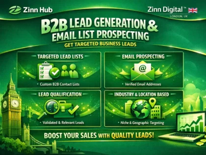 Zinn Hub® 服务“I Will Build a Targeted B2B Lead Generation & Email Prospect List”的封面图片