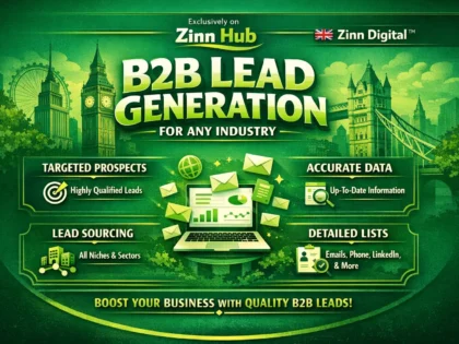 Zinn Hub® 服务“I Will Generate Targeted B2B Leads for Any Industry”的封面图片
