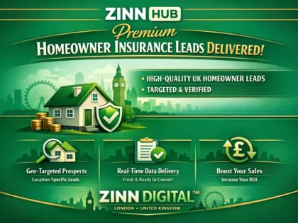 Zinn Hub® 服务“I Will Deliver Targeted Homeowner Insurance Leads for US Agents”的封面图片