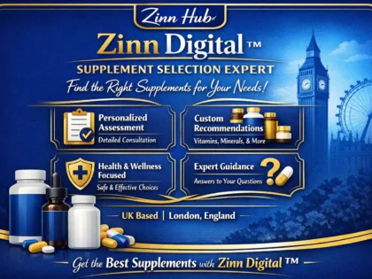 Zinn Hub® 서비스 “I Will Create Your Personal Science-Based Supplement Plan”의 표지 이미지