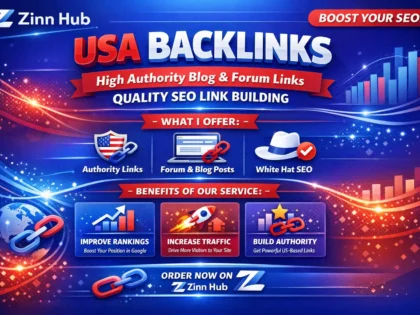 Обложка услуги Zinn Hub® «I Will Build High Authority USA, UK & Canada Blog and Forum Backlinks»