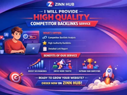 Zinn Hub® 服务“I Will Build High-Quality Competitor Backlinks for Your Website”的封面图片