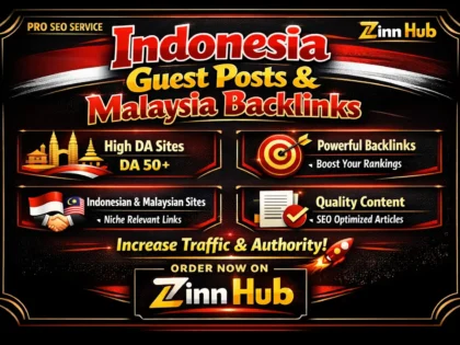 Обложка услуги Zinn Hub® «do indonesia guest posts and malaysia backlinks on high da sites»
