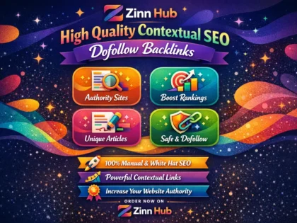 Обложка услуги Zinn Hub® «do high quality contextual seo dofollow backlinks»