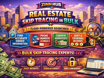 Zinn Hub® 服务“provide real estate skip tracing services by tloxp in bulk”的封面图片