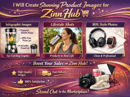 Image de couverture du service Zinn Hub® « do amazon listing images product infographic lifestyle or bol products »