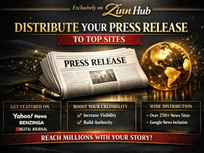 Image de couverture du service Zinn Hub® « distribute your press release to top sites »